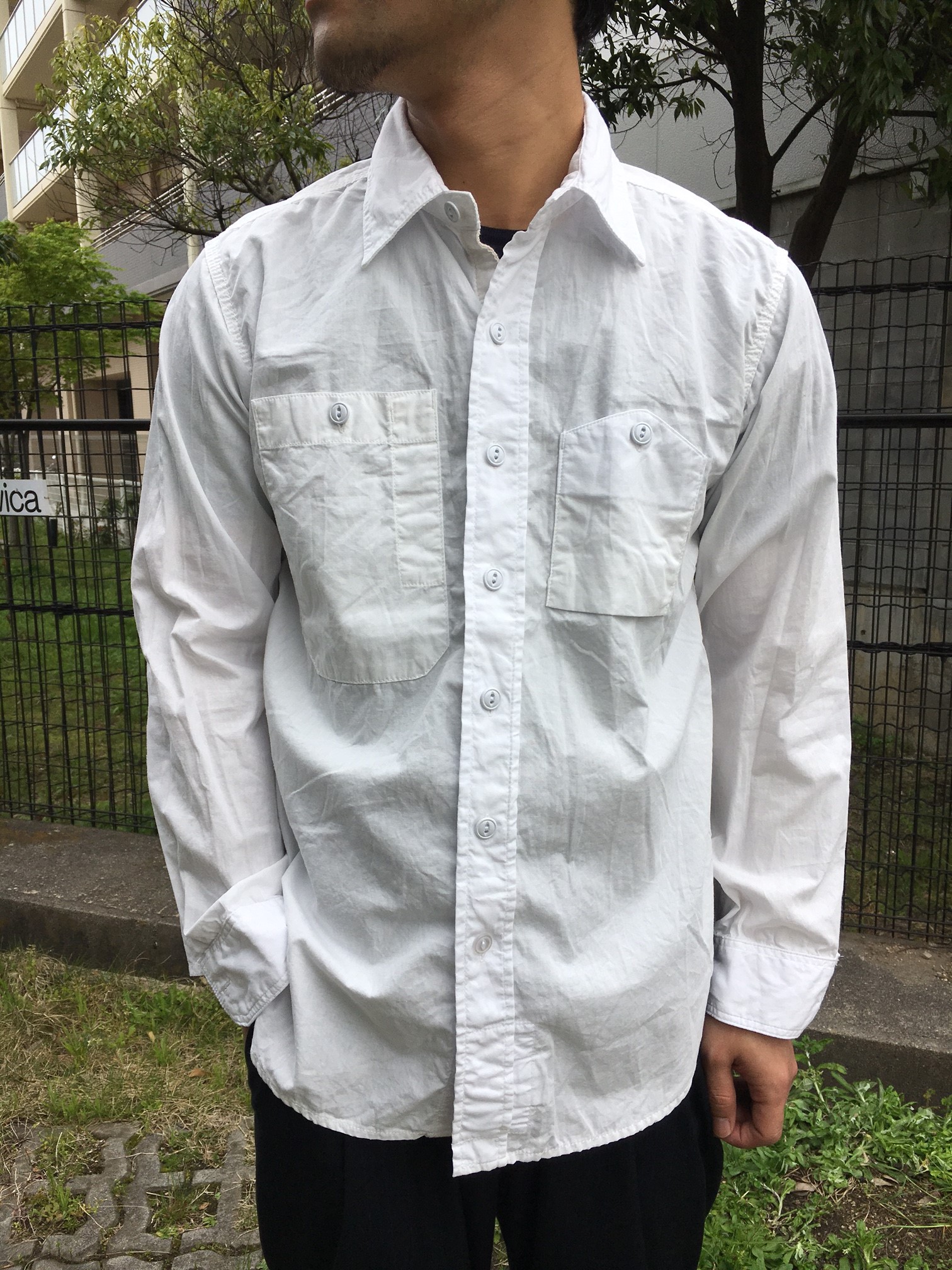 エンジニアードガーメンツ 白シャツ - シャツ/ブラウス(七分/長袖)