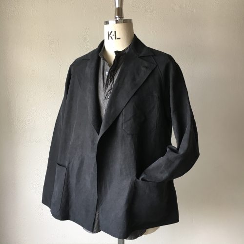 AURALEE 2019aw washed linen jacket black