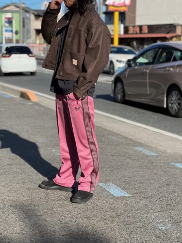 帯電防止処理加工 needles 23ss H.D. Track Pant SmokePink - 通販